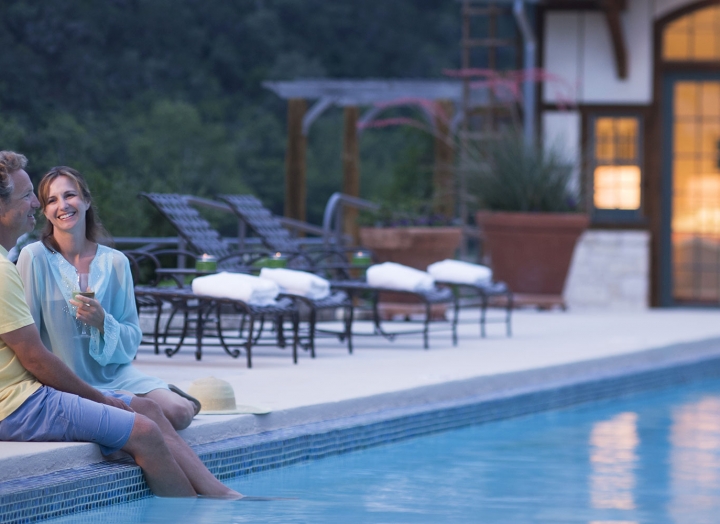 Visit our three calming pools