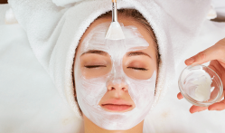 A woman receives a relaxing facial treatment at the Lake Austin Resort Spa.