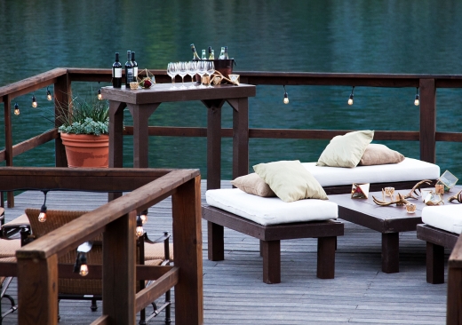 A Woman Practicing Yoga at Lake Austin Spa Resort