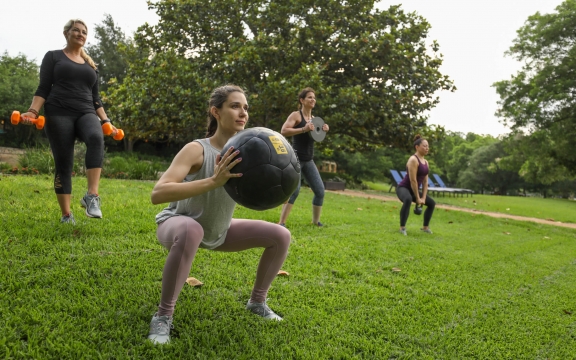 Fitness training in Lake Austin Spa Resort