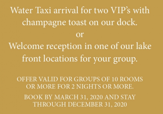 VIP Water Taxi Arrival Notice