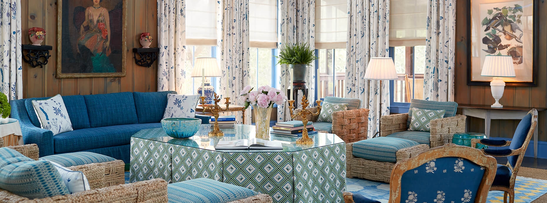 Full view of the Blue Room