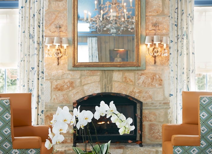 Fireplace in the Blue Room