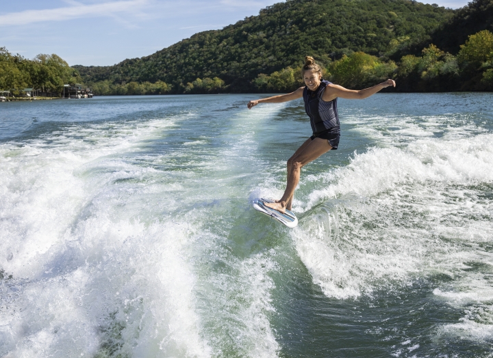 Wake Surfing at Lake Austin