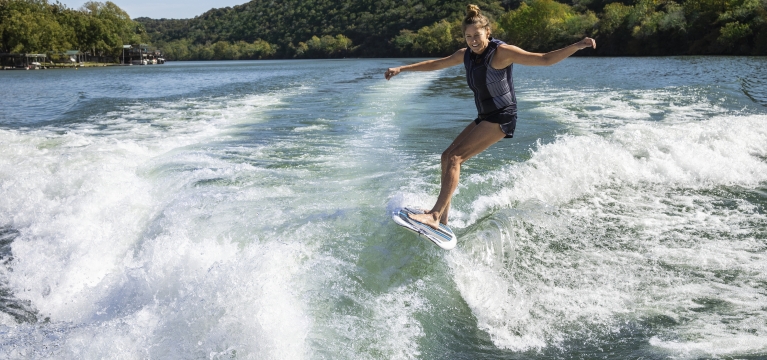 Wake Surfing at Lake Austin