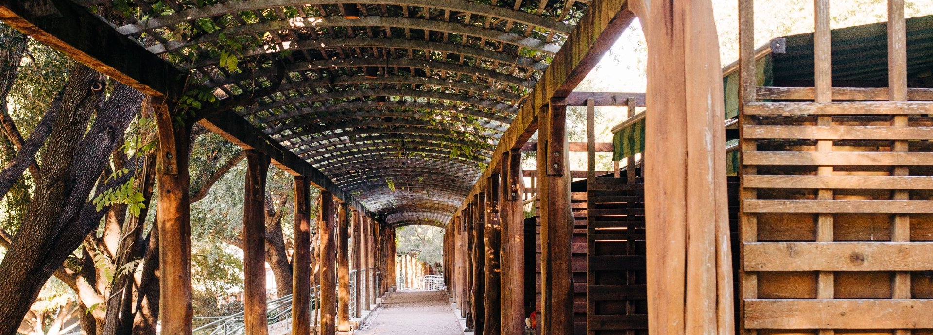 The resort walkway