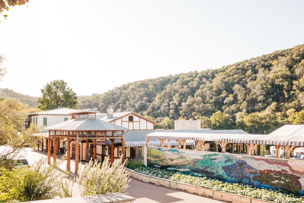 Welcome area of Lake Austin Spa Resort