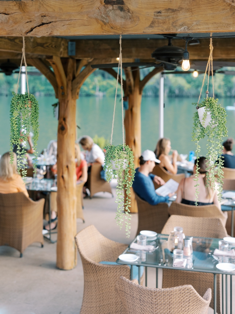 people are dining in the Arbor