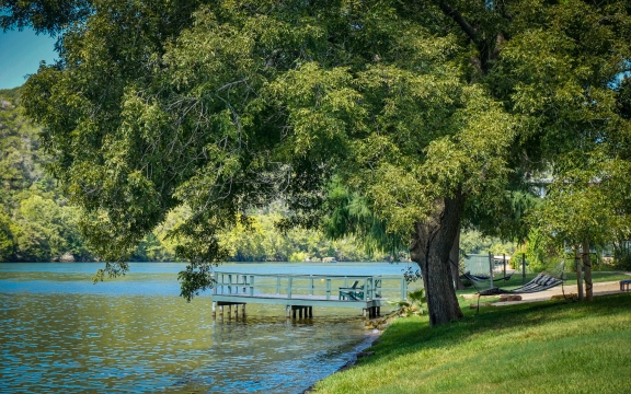 View of the lake dock