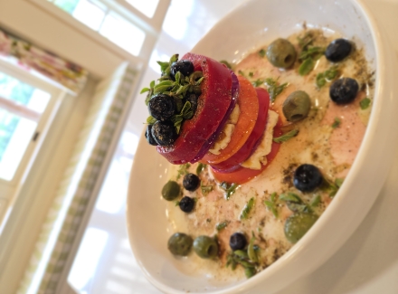 A delicious dish containing olives